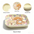 Cartoon Cat Bowl – Rounded Square Cute Kitty Design Bowl