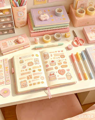 Aesthetic DIY Stationery Bundle | All-In-One Bullet Journal &amp; Planner Craft Kit for Back to School
