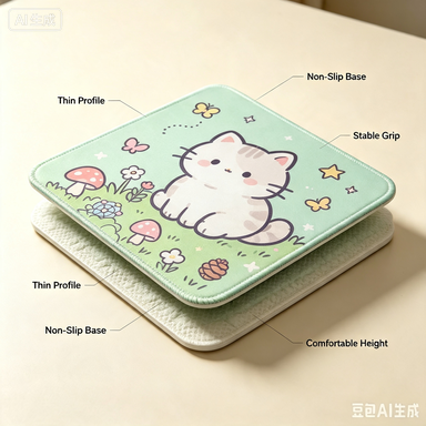 Cute Cartoon Seat Cushion | Portable Soft Pad for Chair, Car, School & Daily Use